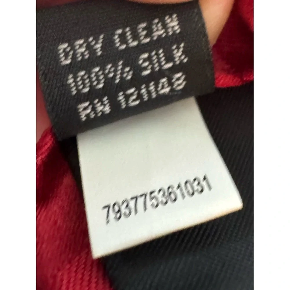 Croft & Barrow Mens Silk Tie Red‎ Striped Quiet Luxury Old Money Retro Preppy